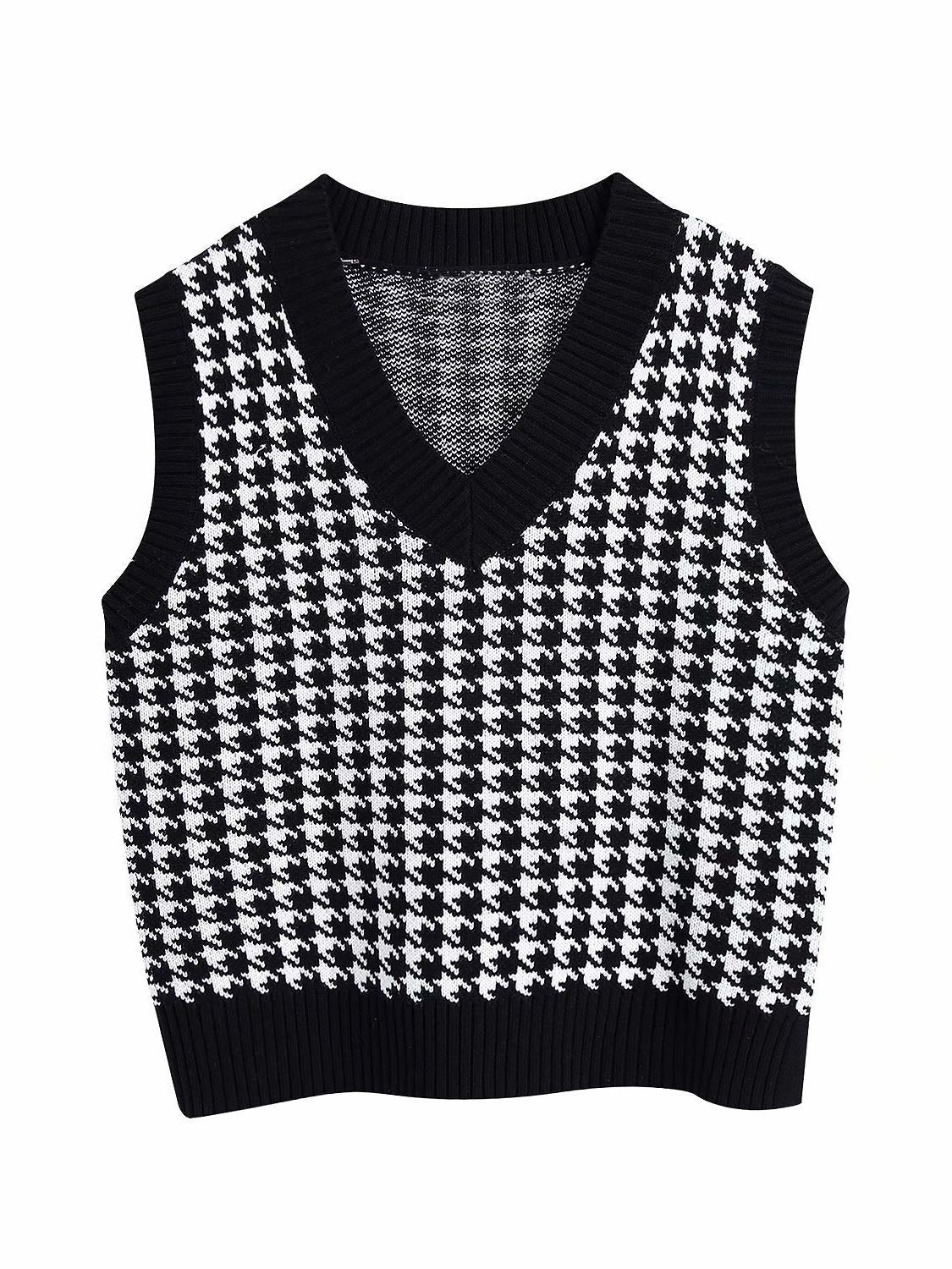 Age Reduction V-Neck Sleeveless Twist Knit Waistcoat Women - LuckyFash™