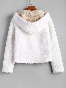 Alexis Ricecakes Hooded Reversible Teddy Coat - LuckyFash™