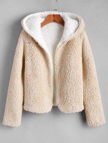 Alexis Ricecakes Hooded Reversible Teddy Coat - LuckyFash™