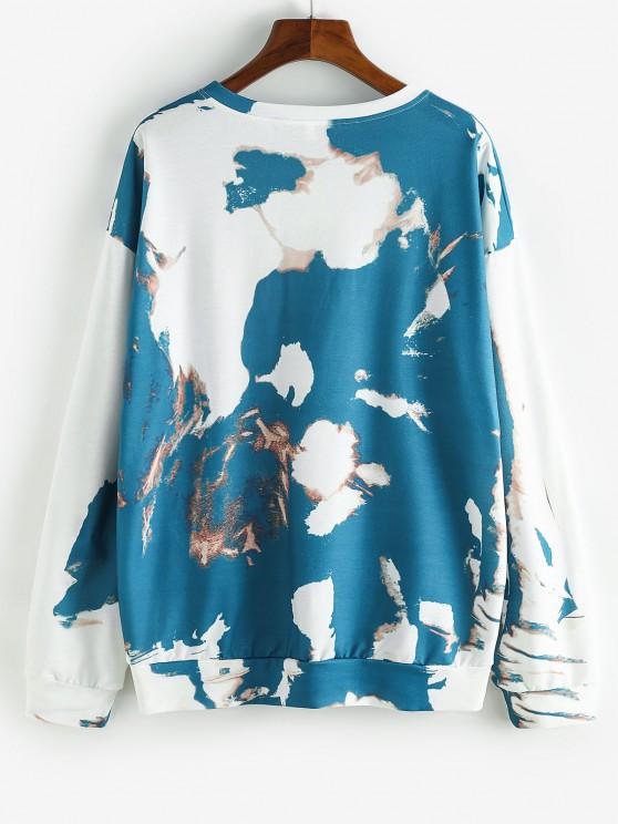 American Flag Tie Dye Boyfriend Sweatshirt - LuckyFash™