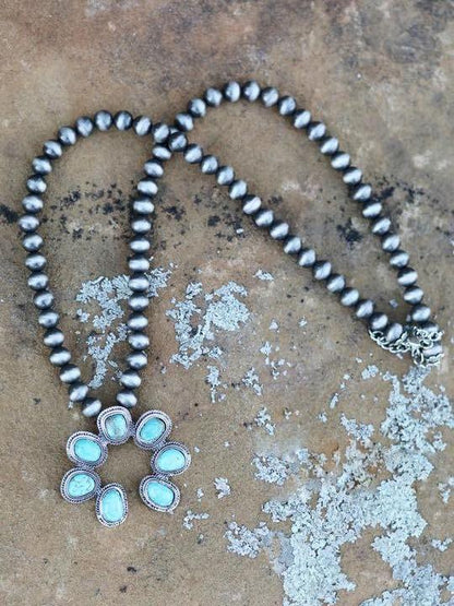 Authentic Turquoise Stone - River Roll Necklace - LuckyFash™