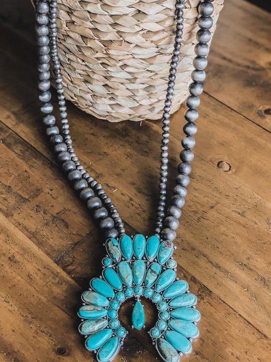 Authentic Turquoise Stones - Zyon Necklace - Turquoise - LuckyFash™