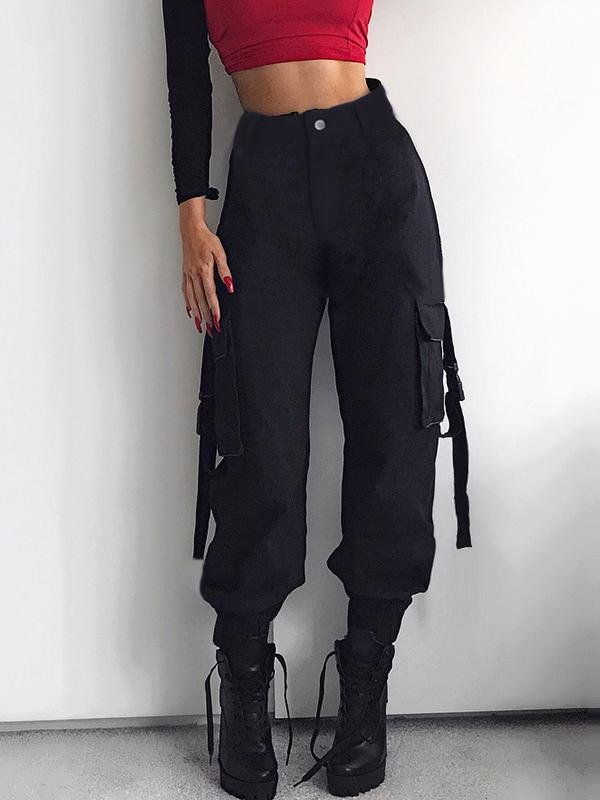 Bag Buckle Casual Pants Harem Pants Cargo Pants - LuckyFash™