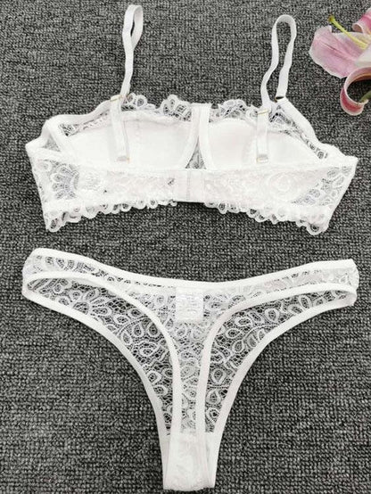 Basic Solid Color Sling Two-piece Underwear - LuckyFash™