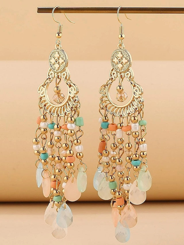 1 Pair Drop Earrings For Women's Birthday Gift Prom Alloy Drop Fashion - LuckyFash™