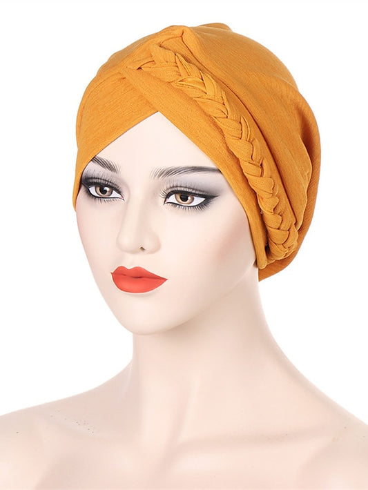 Bonnets Muslim Turban Hijabs Female Hat New Fashion Solid Color Simple Style Women's Cap Hot Two Kinds of Wear Headgear - LuckyFash™