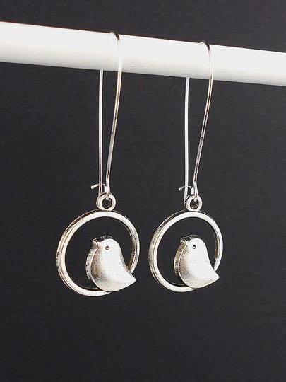 Creative round bird earrings - LuckyFash™