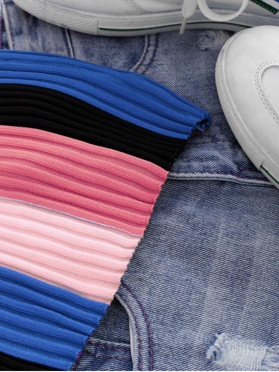Crew Neck Colorblock Stripes Knitted Tank Top - LuckyFash™