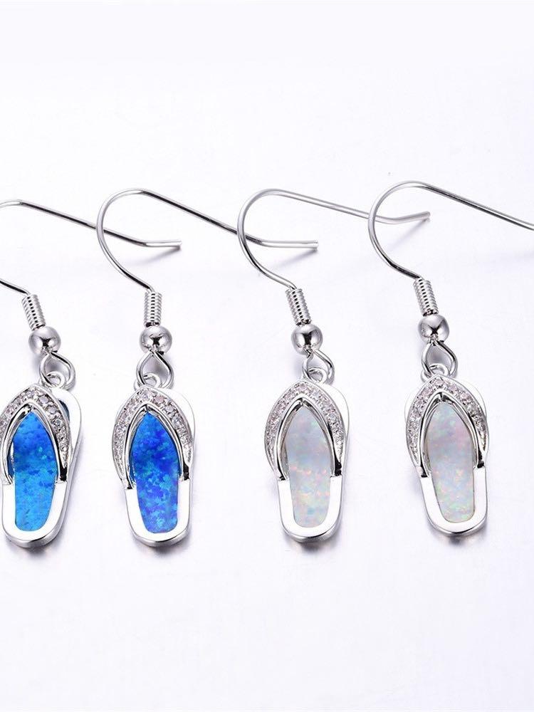 Earrings - Crystal Flip Flop Earring - MsDressly
