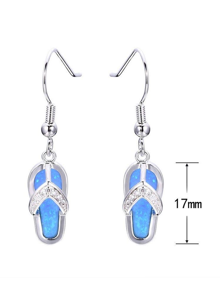 Earrings - Crystal Flip Flop Earring - MsDressly