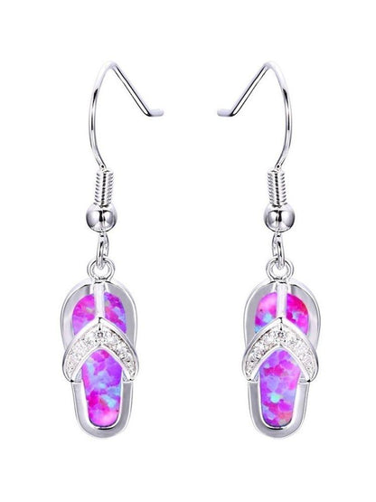 Earrings - Crystal Flip Flop Earring - MsDressly