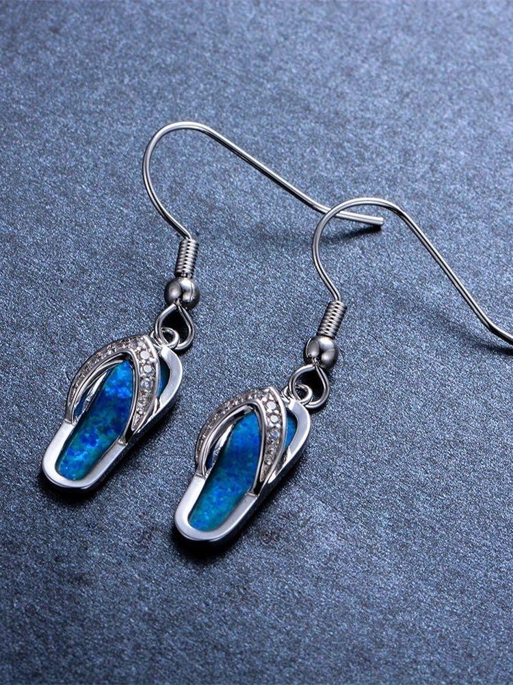 Earrings - Crystal Flip Flop Earring - MsDressly