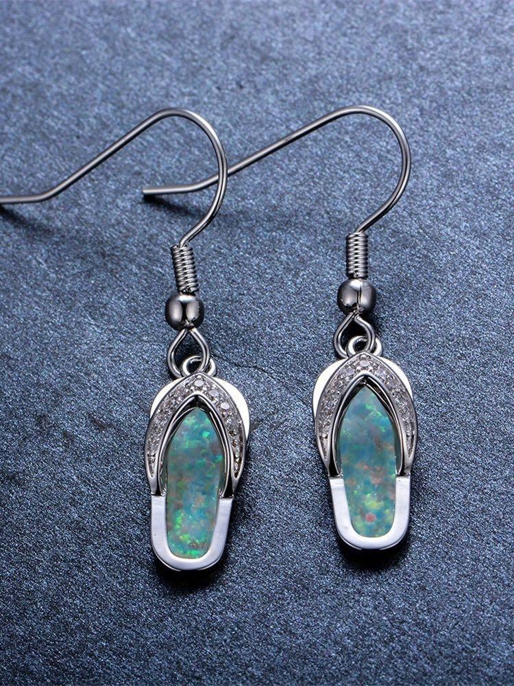 Earrings - Crystal Flip Flop Earring - MsDressly