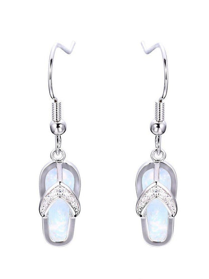 Earrings - Crystal Flip Flop Earring - MsDressly