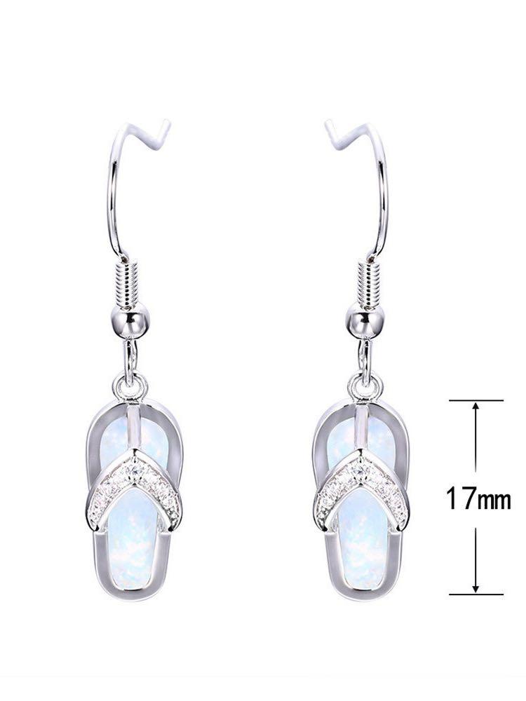 Earrings - Crystal Flip Flop Earring - MsDressly