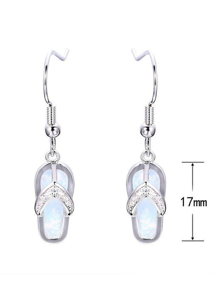 Earrings - Crystal Flip Flop Earring - MsDressly