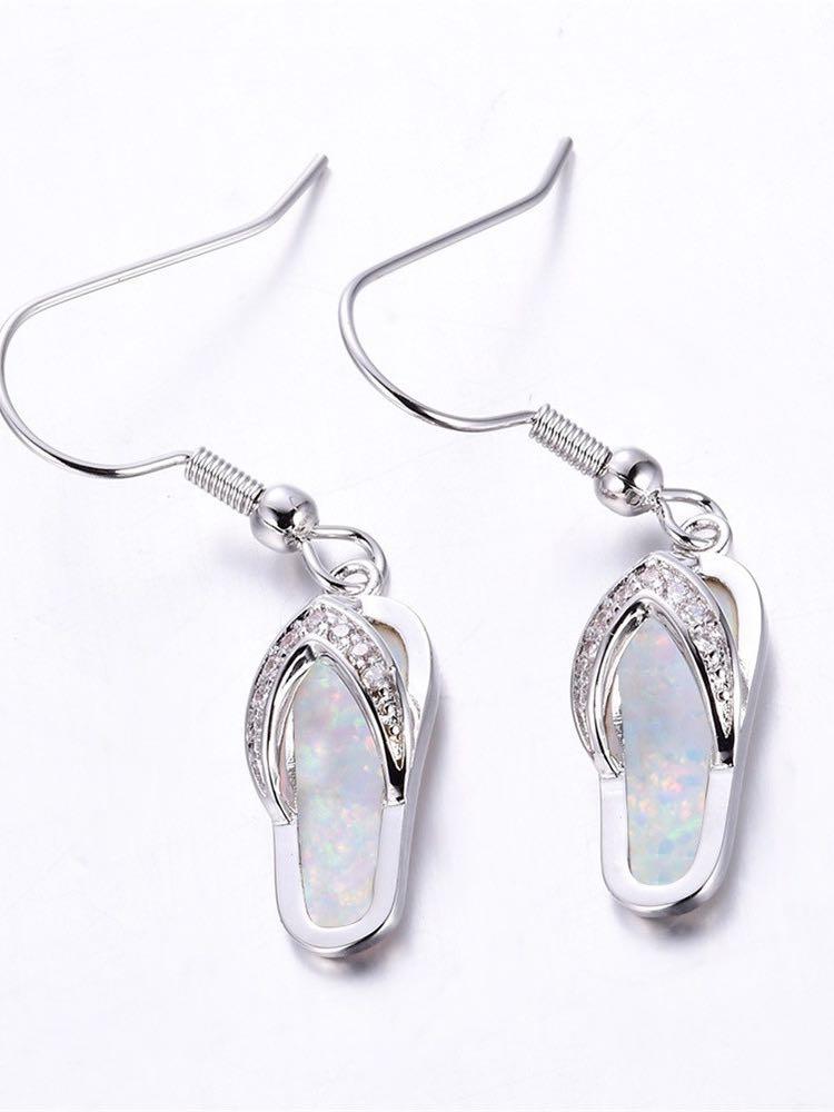 Earrings - Crystal Flip Flop Earring - MsDressly