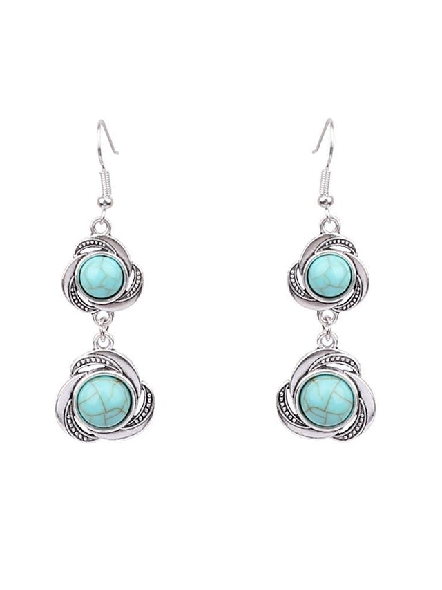 1 Pair Hanging Earrings For Women's Daily Alloy Classic Totem Series - LuckyFash™