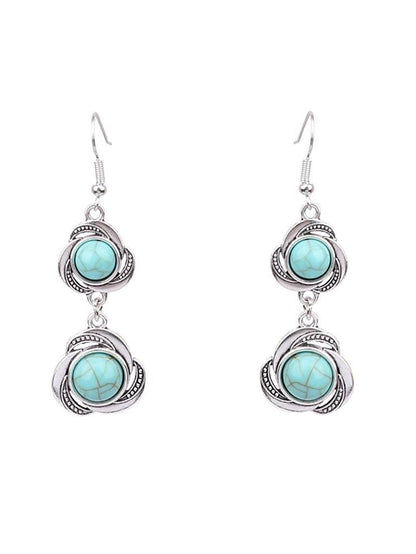 1 Pair Hanging Earrings For Women's Daily Alloy Classic Totem Series - LuckyFash™