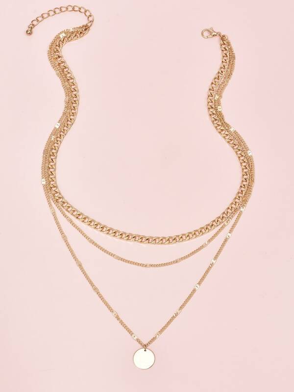 Disc Charm Layered Necklace - LuckyFash™