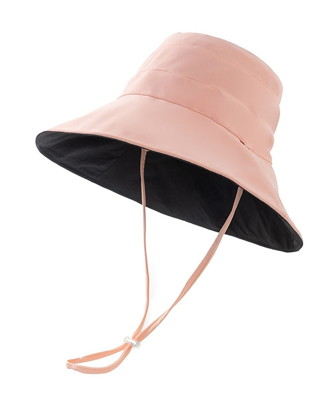 1PC Women's Double-Sided Sun Hat Floppy Hat Daily Holiday Cloth Sports & Outdoors Sweet - LuckyFash™