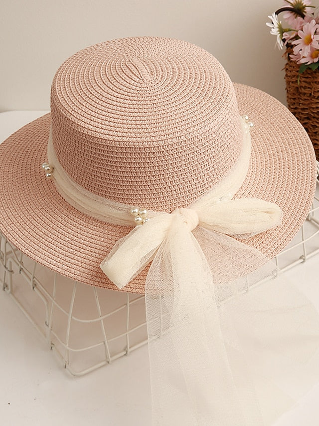 Women's Sun Hat Holiday Straw Casual Beach Sunscreen Breathability Outdoor 1 pcs - LuckyFash™