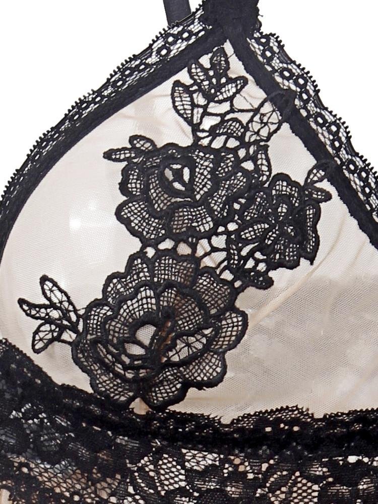 Embroidered Lace Transparent Suspender Skirt - LuckyFash™