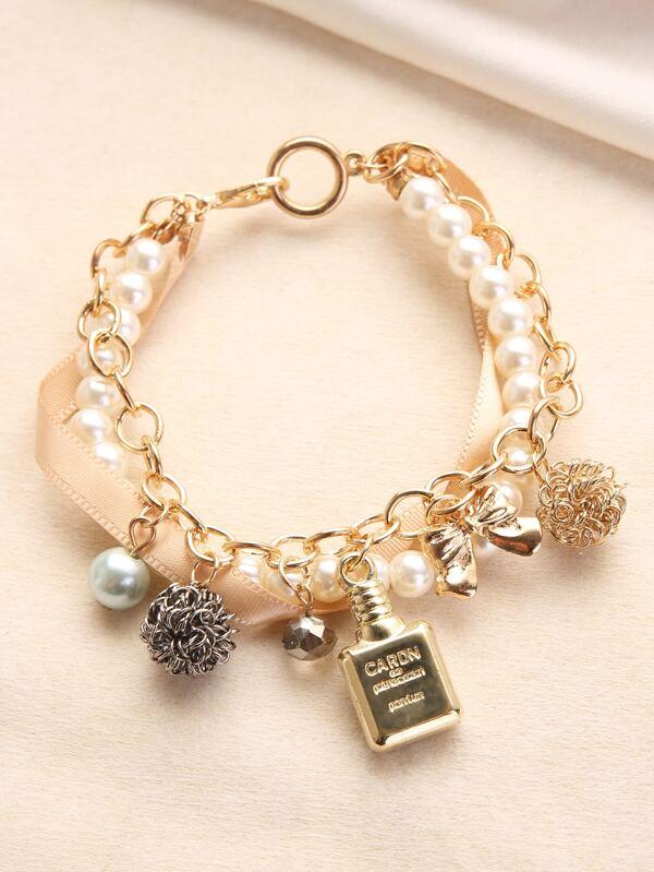 Faux Pearl Beaded Bracelet - LuckyFash™