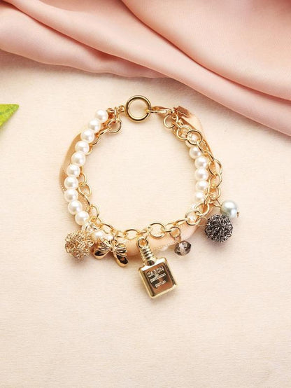 Faux Pearl Beaded Bracelet - LuckyFash™