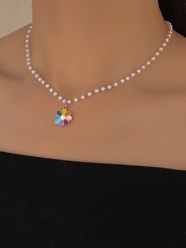 Flower Charm Necklace - LuckyFash™