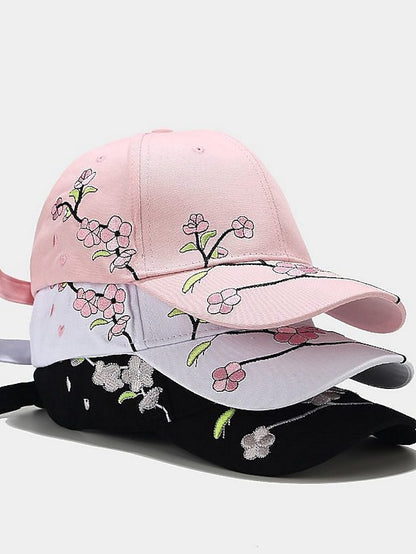 1pcs New High Quality Unisex Cotton Outdoor Baseball Cap Plum Embroidery Snapback Fashion Sports Hats For Men & Women Cap - LuckyFash™