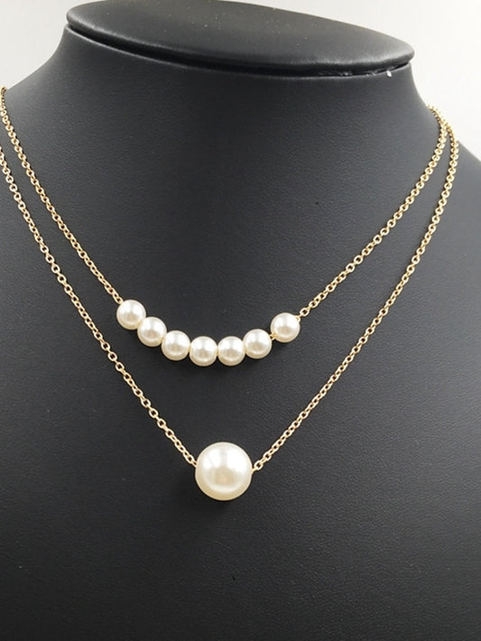 1PC Necklace For Women's Gift Daily Imitation Pearl Alloy Classic - LuckyFash™