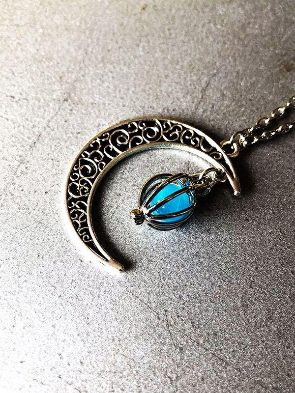 Ghost hollow Moon Necklace - LuckyFash™
