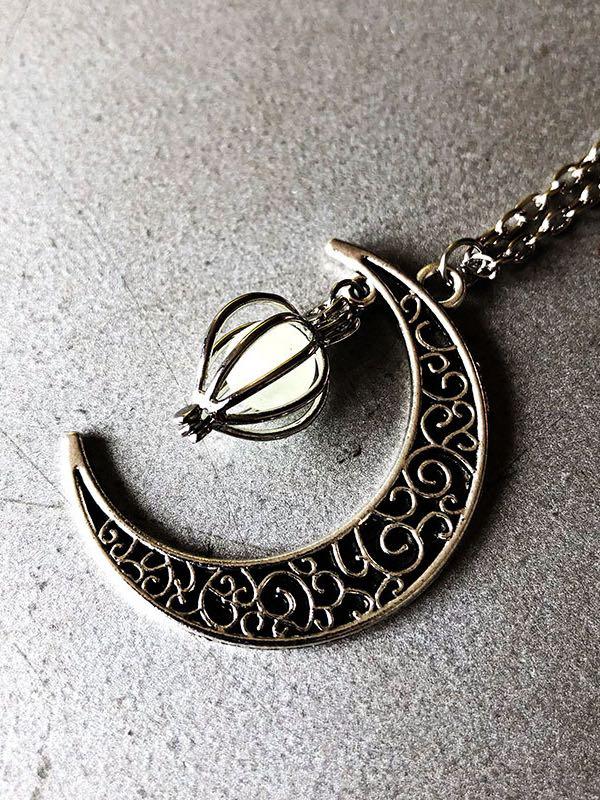 Ghost hollow Moon Necklace - LuckyFash™