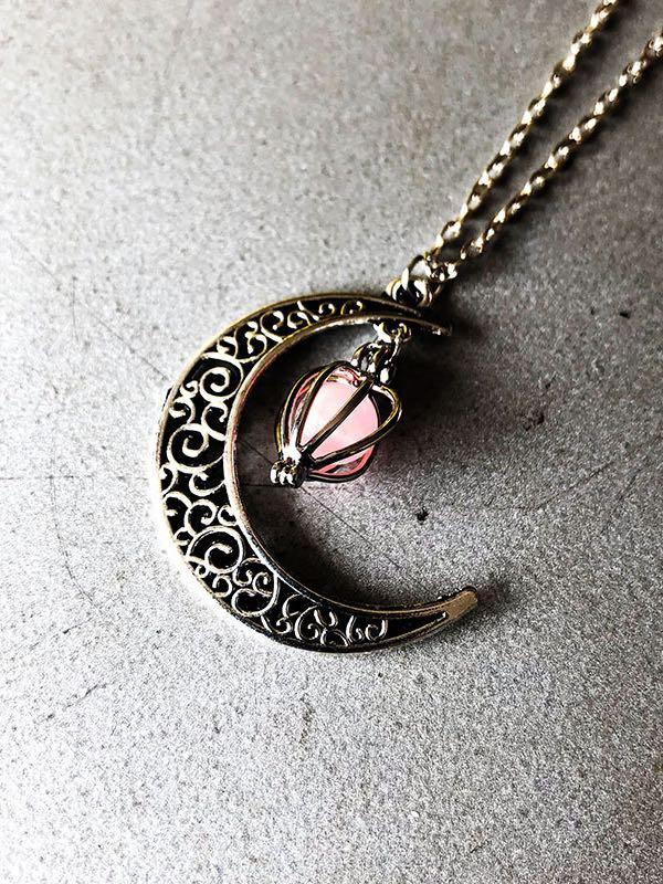 Ghost hollow Moon Necklace - LuckyFash™