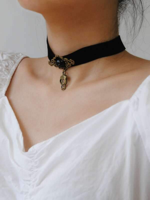 Halloween Skull Charm Choker - LuckyFash™