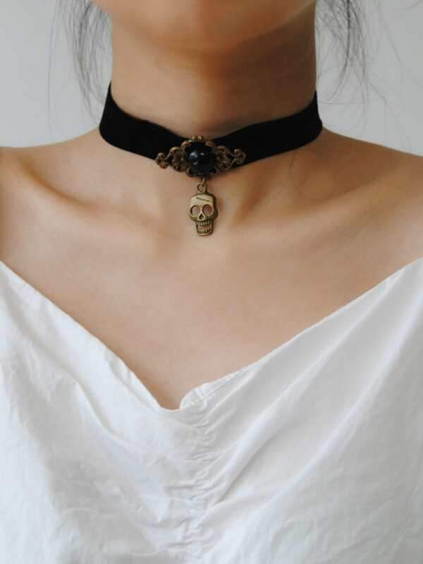 Halloween Skull Charm Choker - LuckyFash™