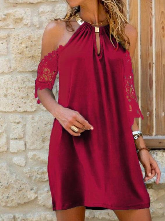 Halter Strapless Irregular Short Dress - LuckyFash™