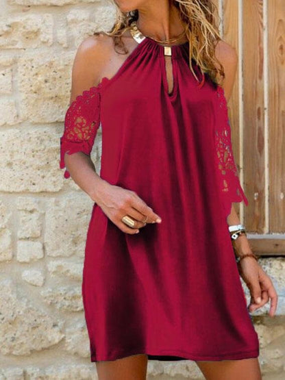 Halter Strapless Irregular Short Dress - LuckyFash™