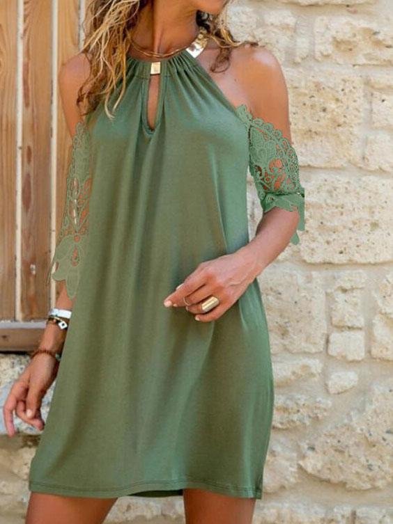 Halter Strapless Irregular Short Dress - LuckyFash™