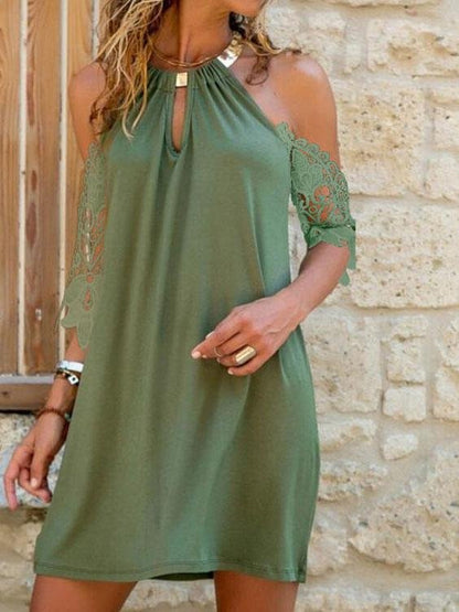 Halter Strapless Irregular Short Dress - LuckyFash™
