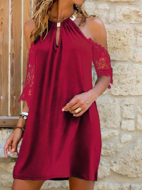 Halter Strapless Irregular Short Dress - LuckyFash™