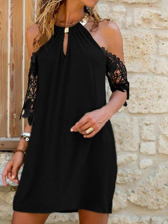 Halter Strapless Irregular Short Dress - LuckyFash™