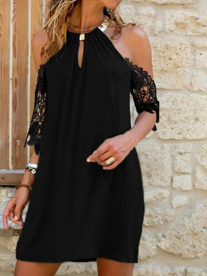 Halter Strapless Irregular Short Dress - LuckyFash™