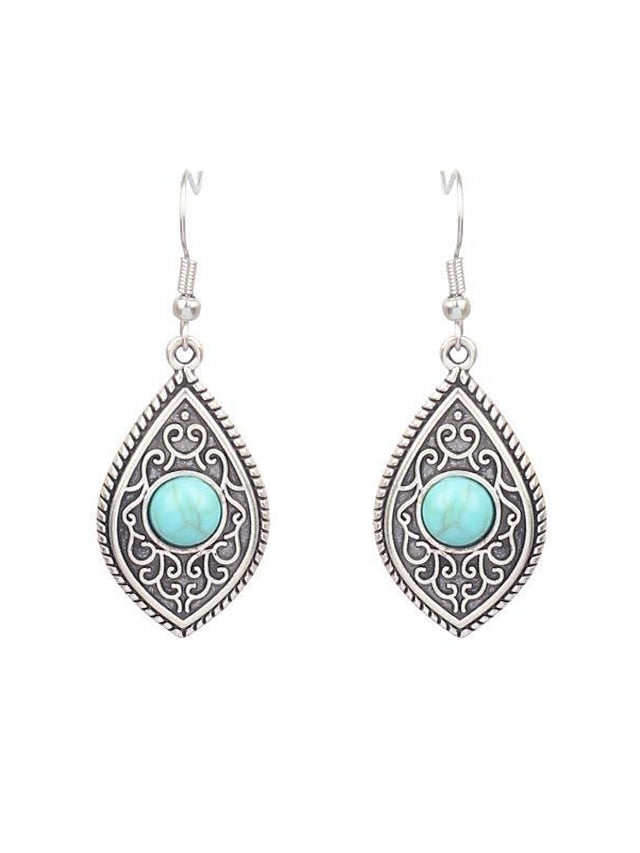 1 Pair Hanging Earrings For Women's Daily Alloy Classic Totem Series - LuckyFash™