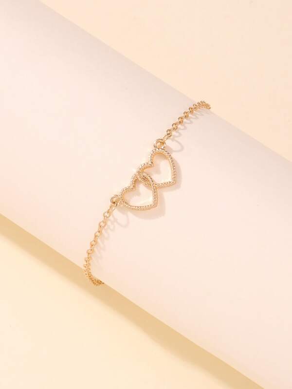 Heart Decor Chain Bracelet - LuckyFash™