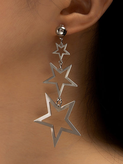 1 Pair Drop Earrings For Women's Party Evening Gift Prom Alloy Drop Star - LuckyFash™