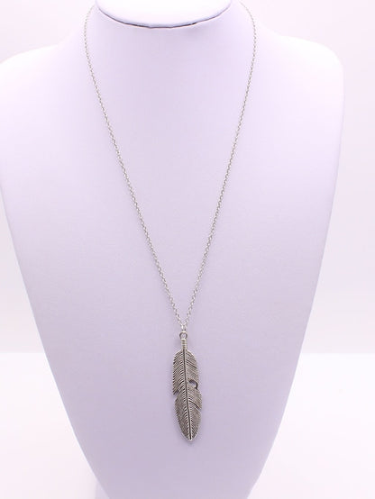 1PC Necklace For Women's Street Daily Alloy Classic Feather - LuckyFash™