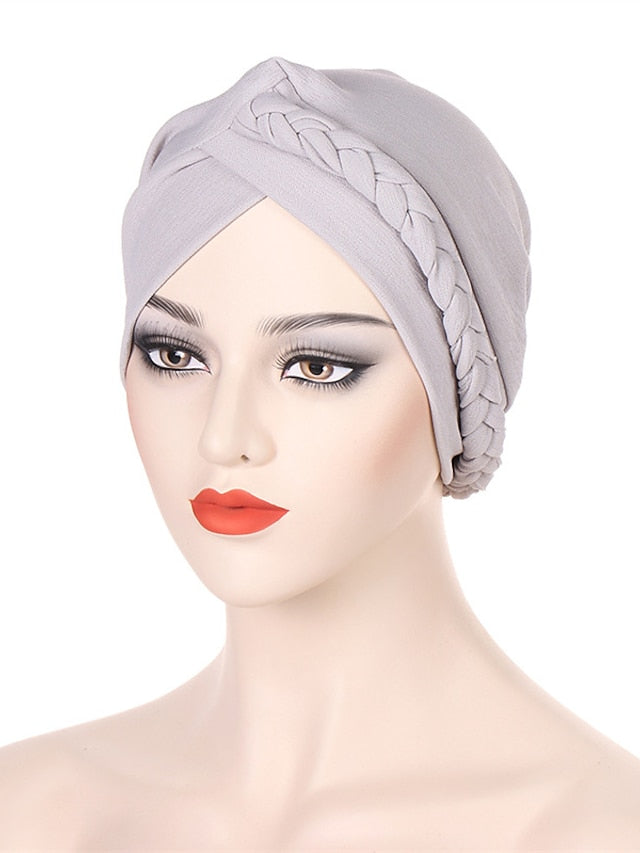 Bonnets Muslim Turban Hijabs Female Hat New Fashion Solid Color Simple Style Women's Cap Hot Two Kinds of Wear Headgear - LuckyFash™