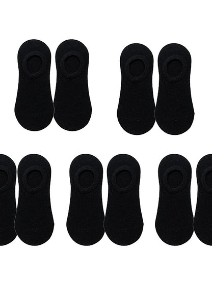 5 Pairs Women's No Show Socks Home Sports & Outdoor Holiday Polyester Cotton Sports & Outdoors Casual Sweet 5 Pairs - LuckyFash™